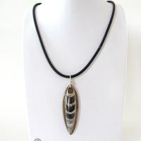 Orthoceras Fossil Necklace with Sterling Silver - Ancient Fossil Jewelry