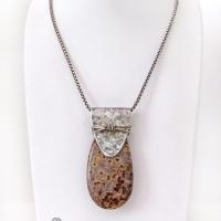 Poppy Jasper Sterling Silver Necklace - Unique Natural Stone Jewelry