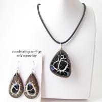 Septarian Nodule Fossil Necklace - Ancient Fossil Jewelry