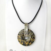 Artistic Jasper Sterling Silver Pendant Necklace - Unisex Jewelry for Men or Women