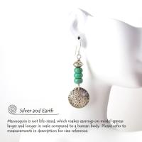 Sterling Silver & Turquoise Earrings - Unique Handmade Southwest Style Jewelry