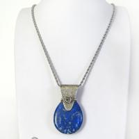 Lapis Lazuli Sterling Silver Pendant Necklace - Unique Handmade Silver Jewelry