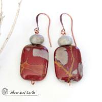 Noreena Jasper Earrings - Natural Australian Stone Jewelry