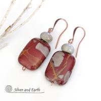 Noreena Jasper Earrings - Natural Australian Stone Jewelry