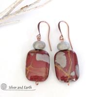 Noreena Jasper Earrings - Natural Australian Stone Jewelry