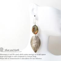 Picasso Jasper Sterling Silver Earrings - Natural Stone & Silver Jewelry