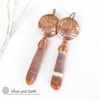 Sea Urchin Earrings - Bold Unique Bohemian Jewelry