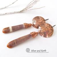 Sea Urchin Earrings - Bold Unique Bohemian Jewelry