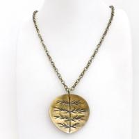 The perfect gift for nature lovers. This artisan handcrafted gold brass leaf pendant necklace has a modern earthy charm. It features a hand stamped texture pattern and comes on an 18" antiqued gold brass chain with lobster claw closure.