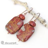 Noreena Jasper Earrings - Natural Australian Stone Jewelry