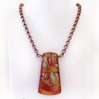 Noreena Jasper Gemstone Necklace - One of a Kind Bold Earthy Natural Australian Stone Jewelry