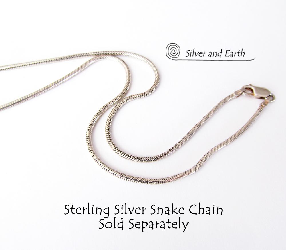 Zebra Jasper Sterling Silver Necklace - Unique Earthy Stone Jewelry