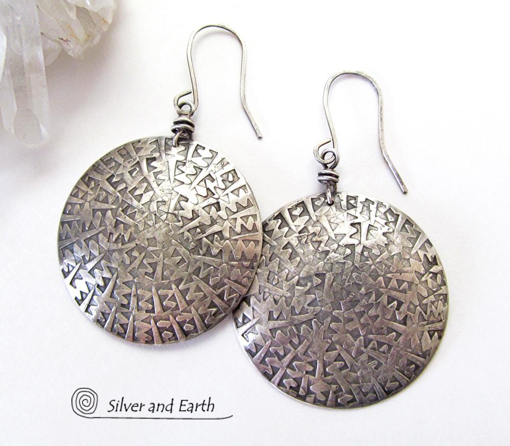 Ekani Rubani Tribal Contemporary Silver Lookalike Brass Leaf Motif Dan –  Ekani Jewellery