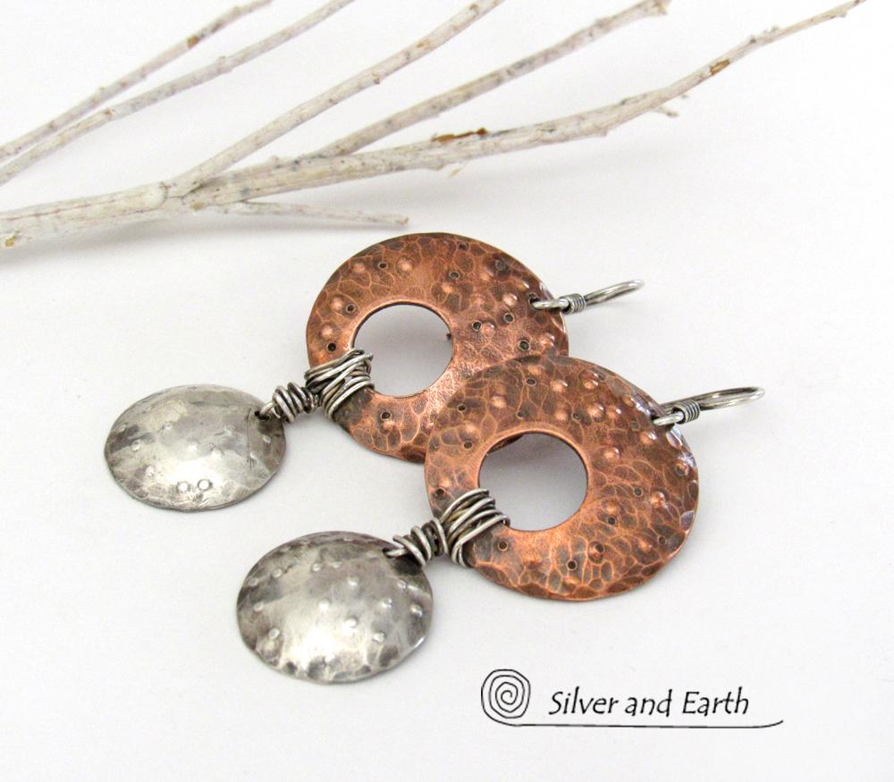 Handmade silver and copper jewellery hot sale